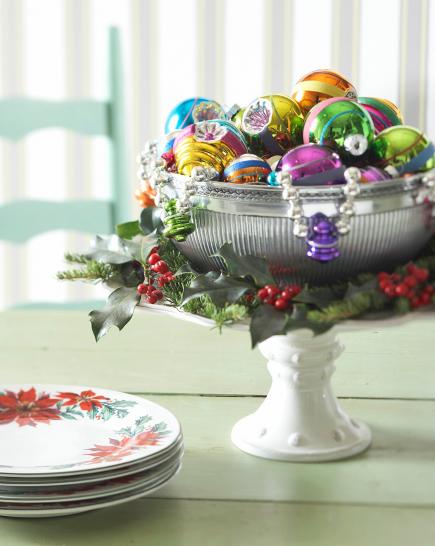 bol argintiu masa Craciun