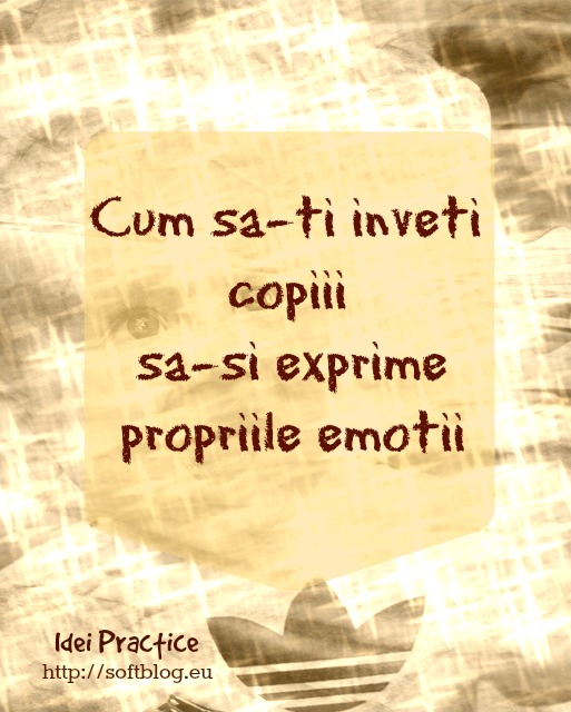copii sa-si exprime propriile emotii
