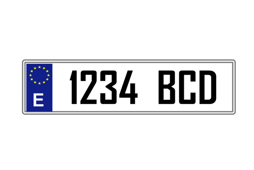 numere de înmatriculare interzise
