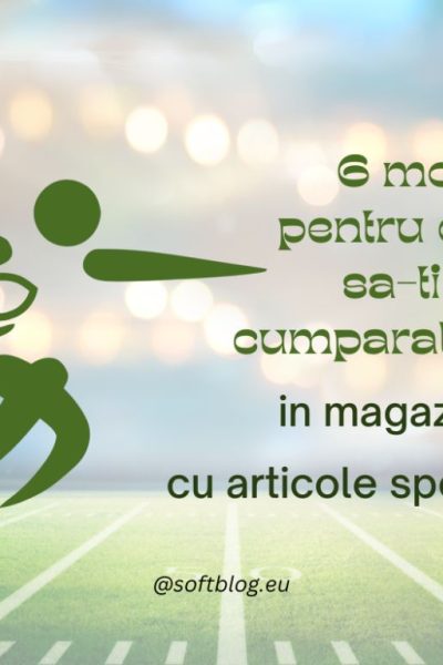 6 motive cumparaturi in magazinele cu articole sportive