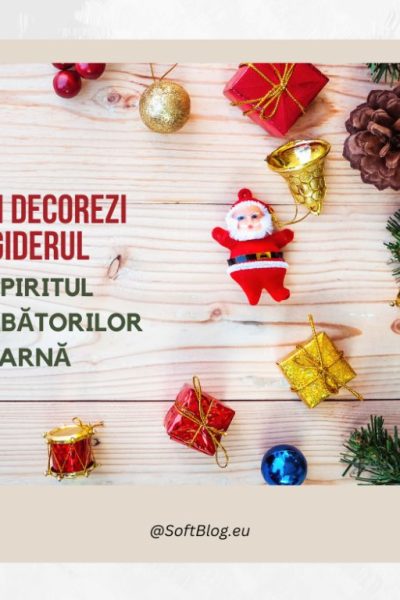 cum decorezi frigiderul de sărbători