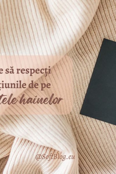 instrucțiunile de pe etichetele hainelor