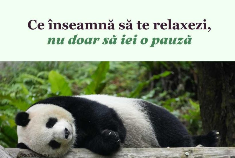 ce înseamnă să te relaxezi