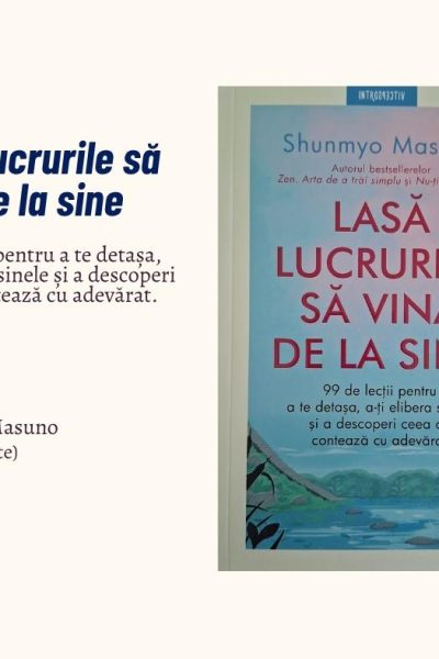 lasă lucrurile să vină de la sine