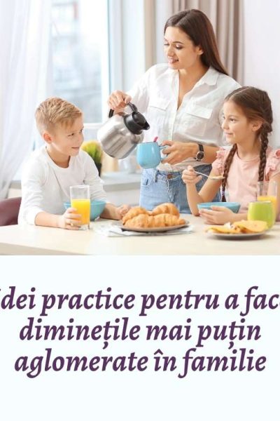 diminețile mai puțin aglomerate